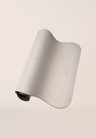 Yoga Mat Grip & Cushion III Scallop 5mm - Light Cashmere