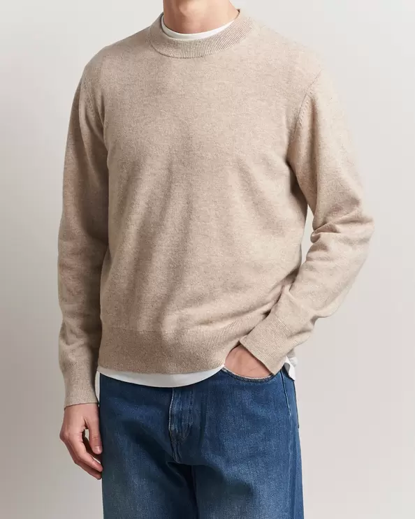 Marlow Cashmere Blend Sweater Sand