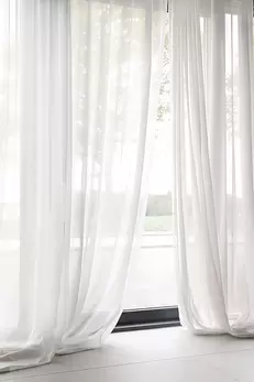 Gardin Mimmi recycled Natur Vit enkel bredd 1 Par