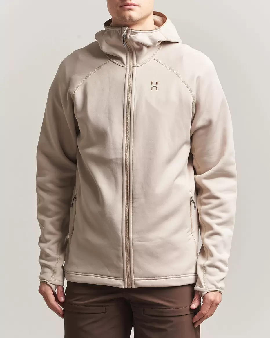 Magma Mid Fleece Hood Chalk Beige