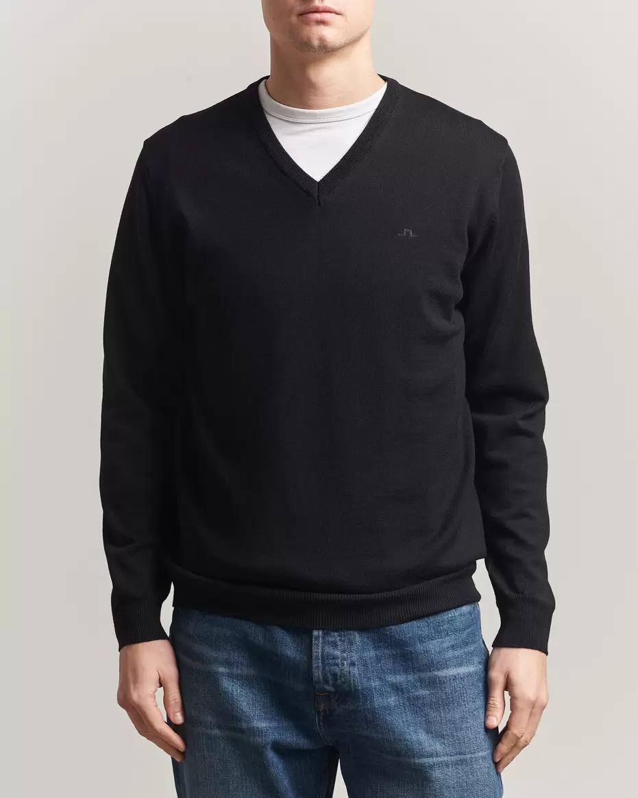 Lymann Merino V-Neck Pullover Black