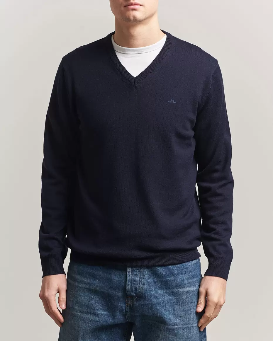 Lymann Merino V-Neck Pullover JL Navy