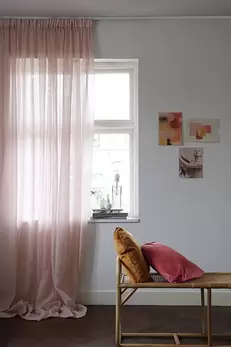 Gardin Stella Rosa dubbel bredd Höjd 250 cm