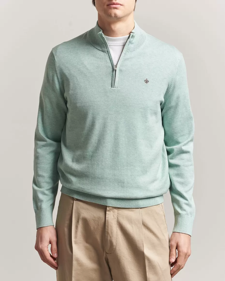 Riley Half-Zip Green
