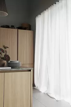 Gardin Vivi recycled Vit dubbel bredd finns i två storl: