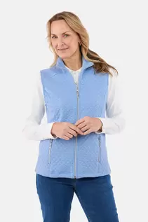 Vest - Lyseblå - Lynlåslommer