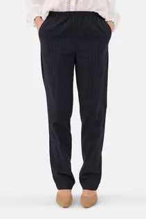 Anna Bukser - Navy - Nålestribet