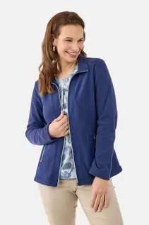 Fleece Jakke - Mørkeblå - Lynlåslukning