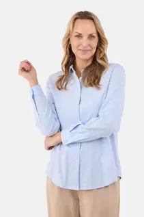 Klassisk Skjorte - Lyseblå - Knaplukning