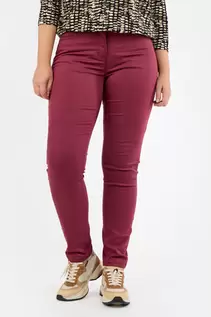 Madelaine Superstretch Jeans - Bordeaux - Straight Fit