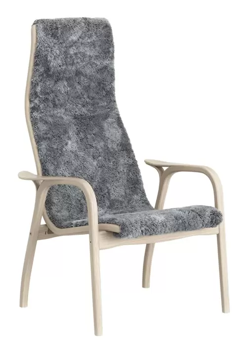 Lamino Fåtölj Ek Vitpigmenterad