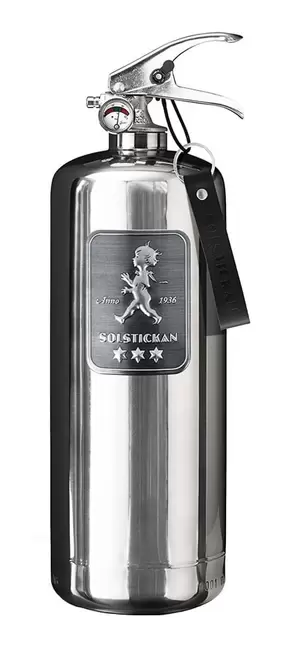 Solstickan Brandsläckare 2 kg Design Edition Steel