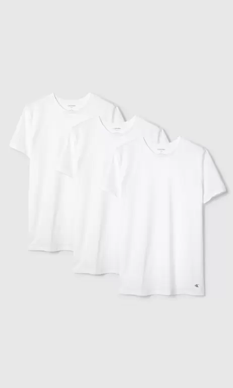 3-Pack Crewneck Vit T-Shirt