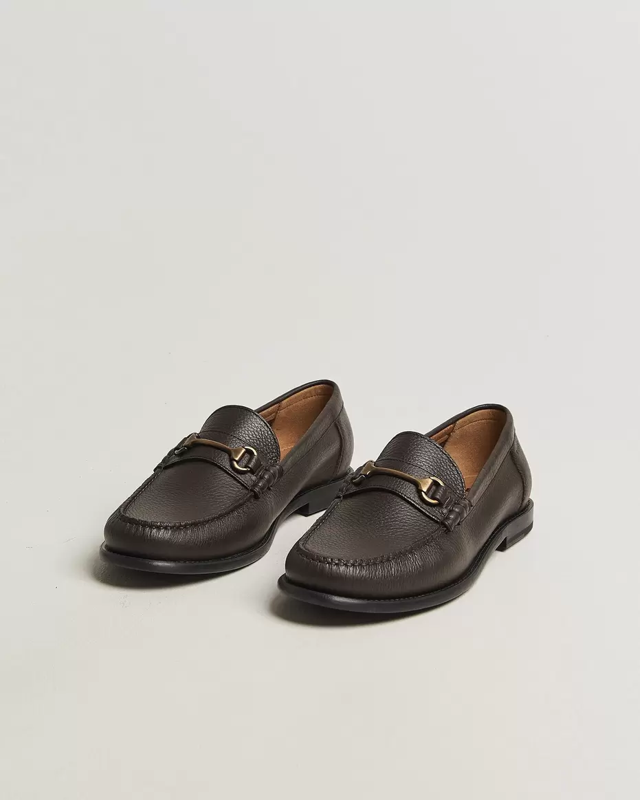 Tevan Leather Moccasin Dark Brown