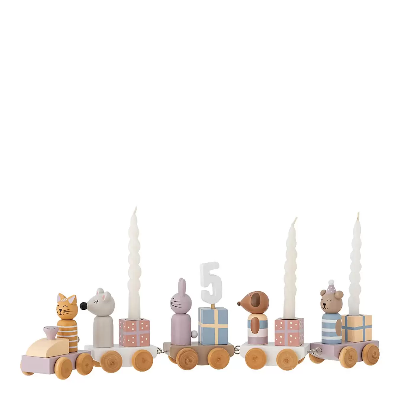 Junaid födelsedagståg 38 cm rosa/brun