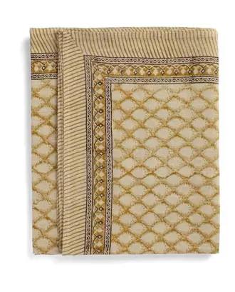 CYPRESS Linneduk - Ochre 150x230 cm