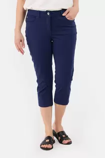 Capri Bukser - Navy - Bæltestropper