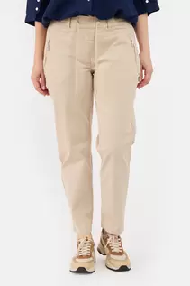 7/8 Bukser - Sand - Elastik i Taljen