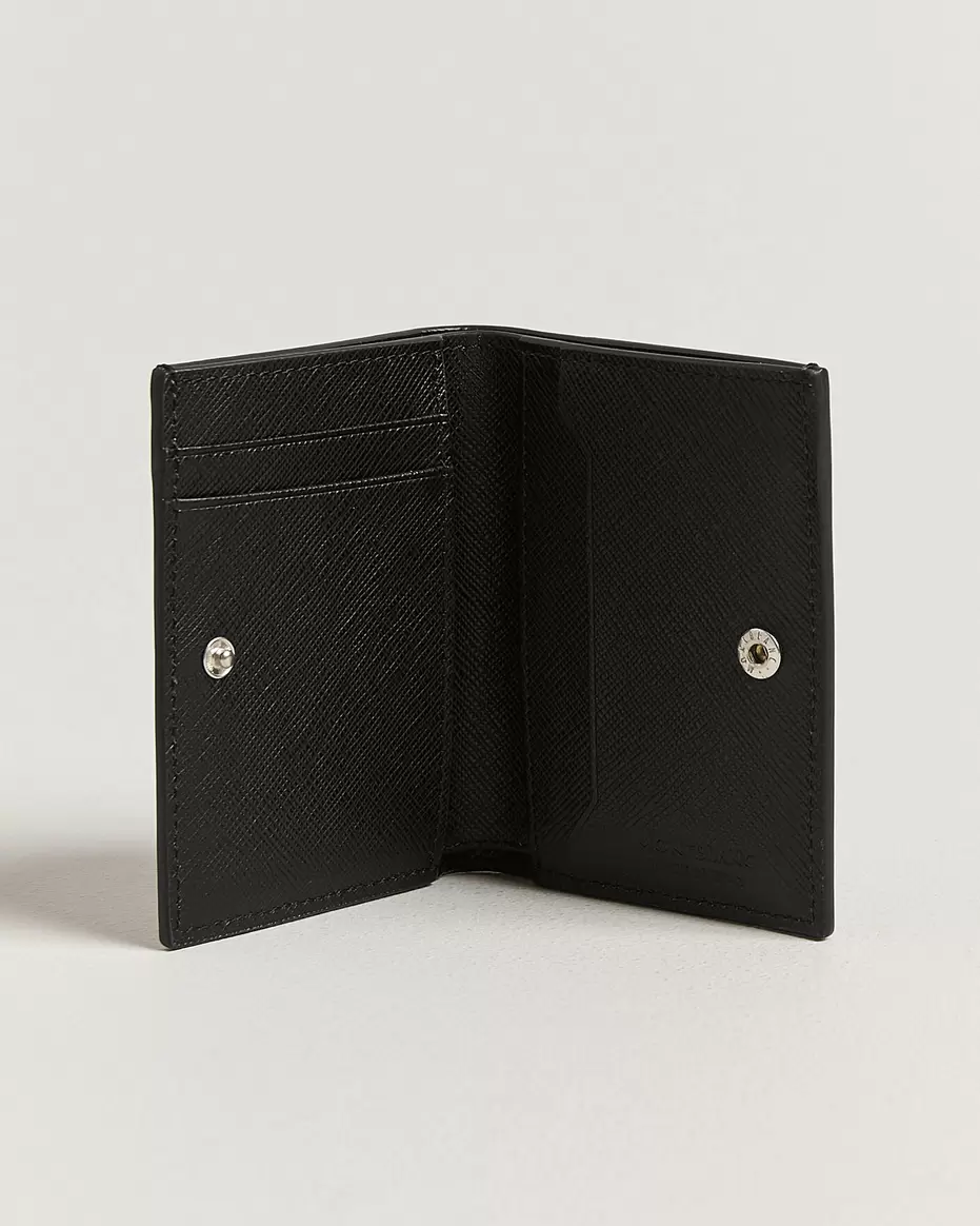 Mini Sartorial Leather 4cc Wallet Black