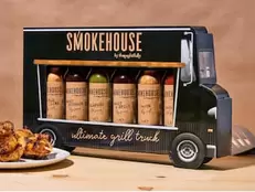 Presentlåda Grill Truck med Grillkryddor & Starka Såser - Thoughtfully