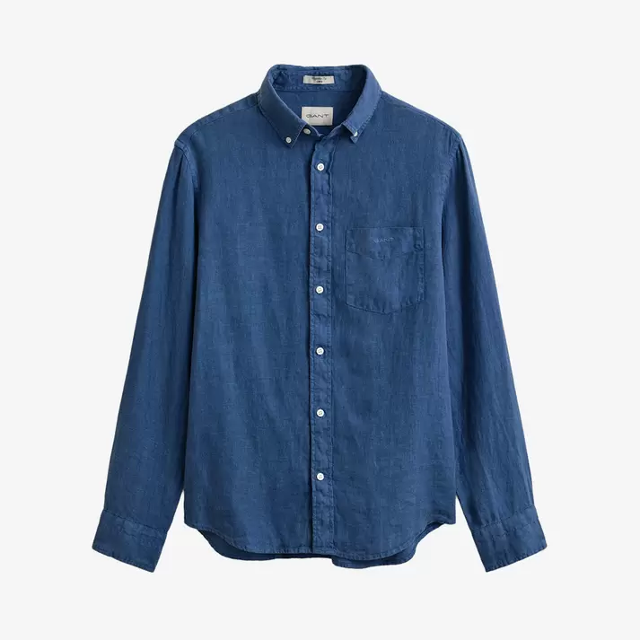 REG GMNT DYED LINEN SHIRT