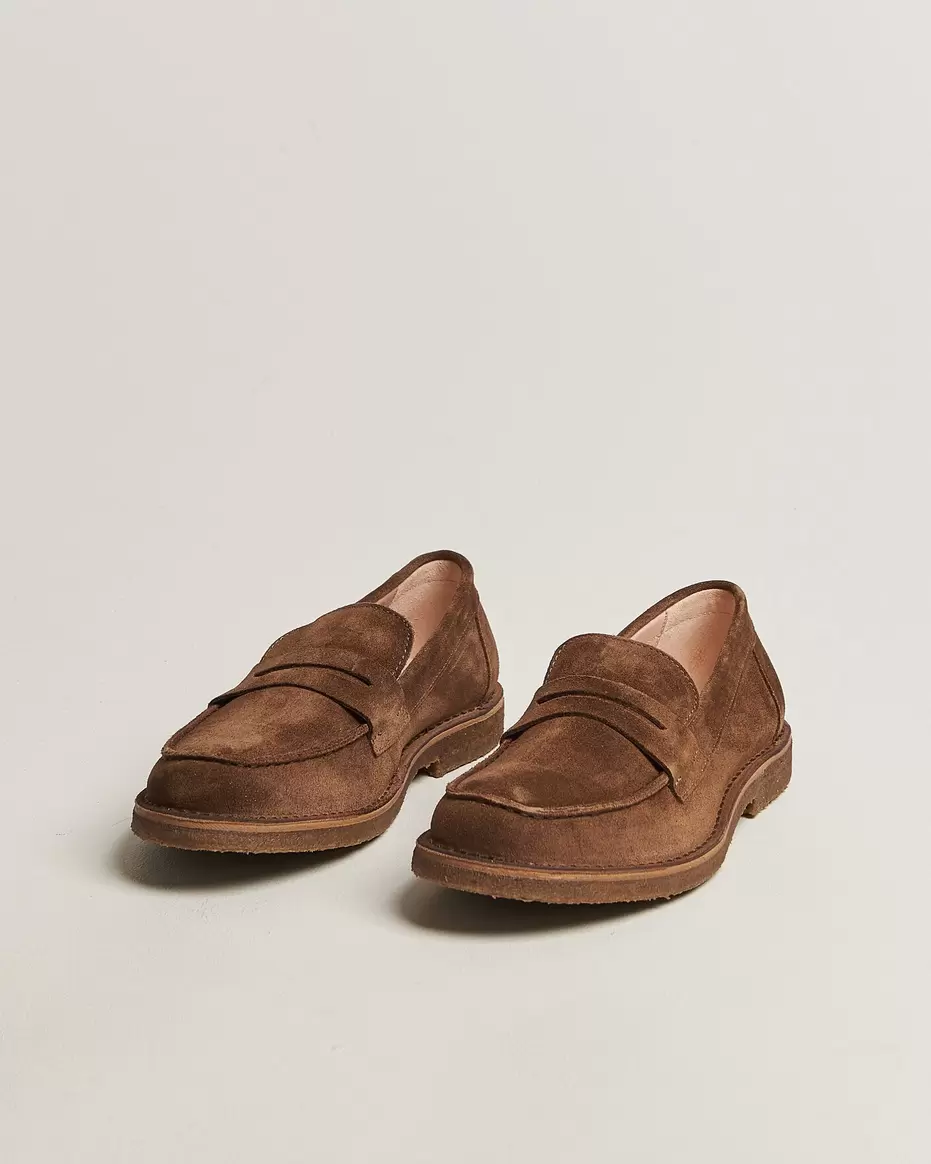 Mokaflex Loafers Dark Khaki Suede