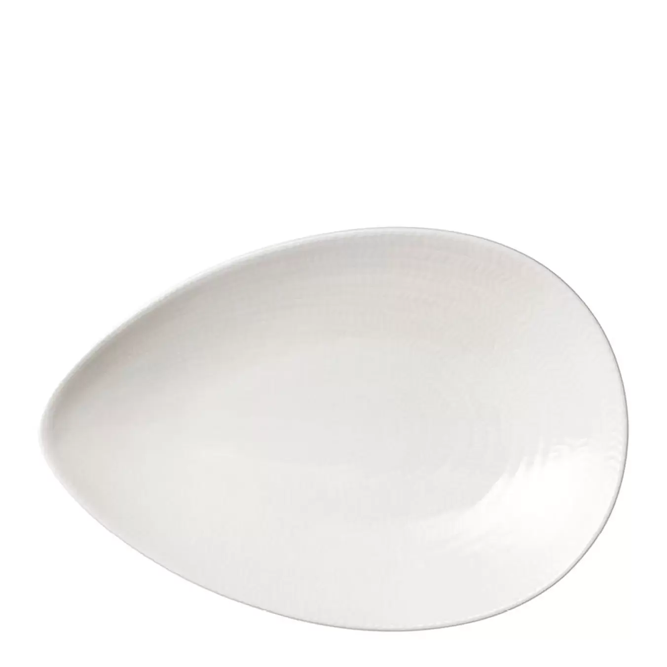 Blå Eld serveringsfat 20x29 cm vit