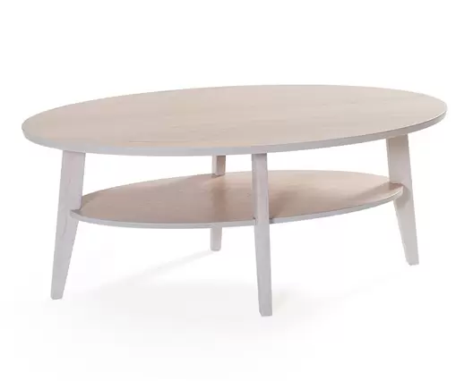 Eagle Soffbord 120 | Vitpigmenterad Ek