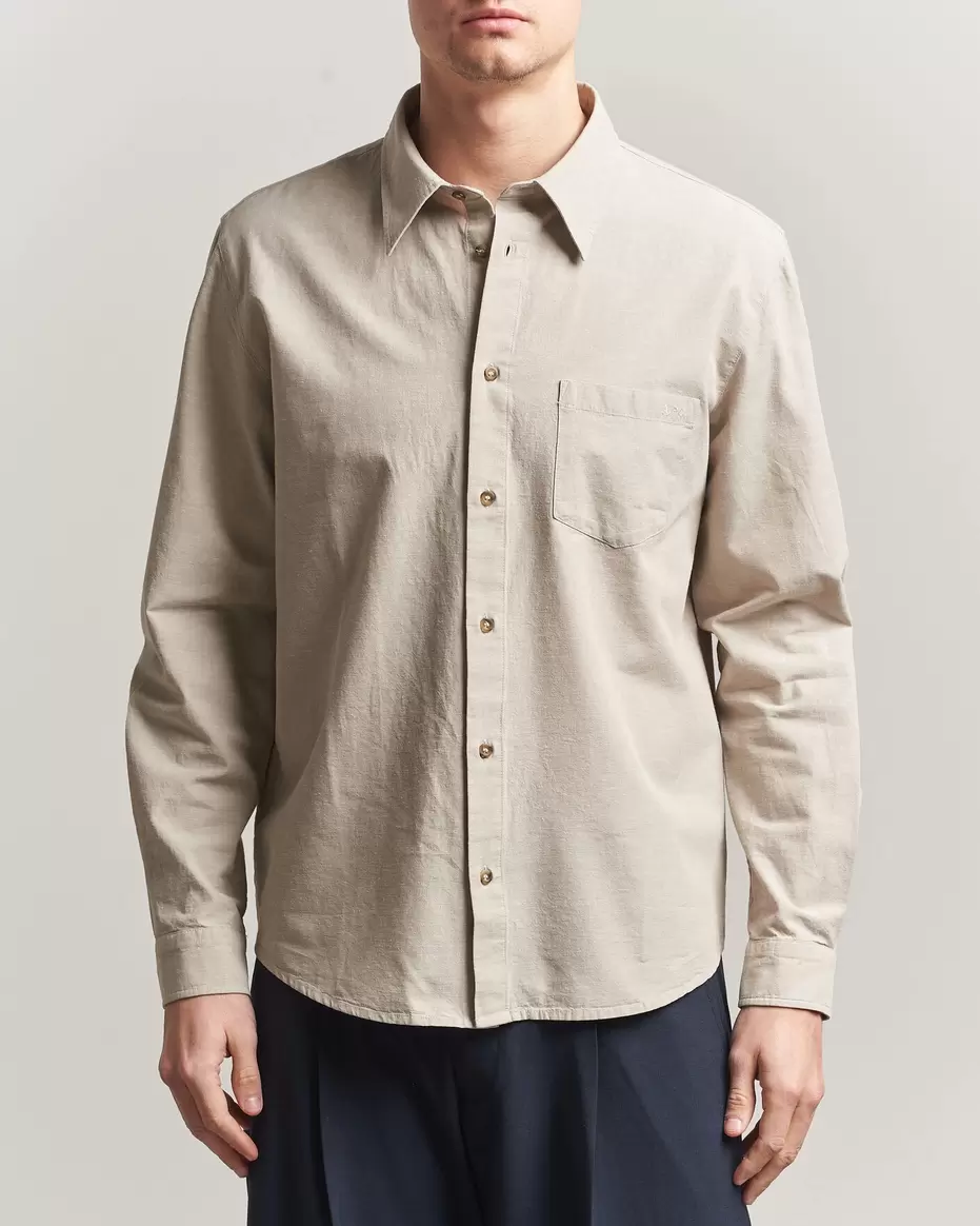 Harris Cotton/Linen Shirt Sage Green