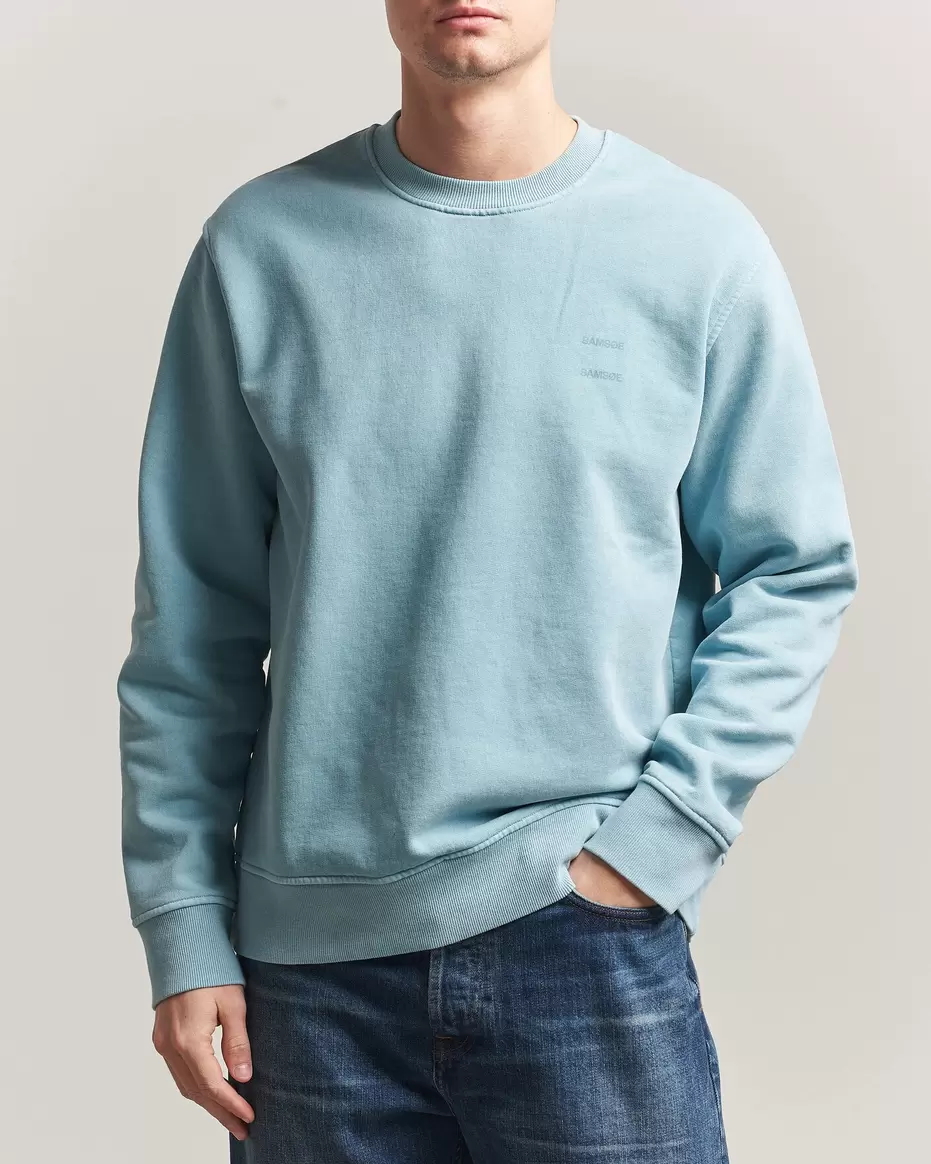 Joel Organic Washed Cotton Sweatshirt Tourmaline
