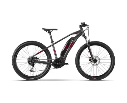 El MTB Raymon HardRay E 3.0 Antracite/Dark Red
