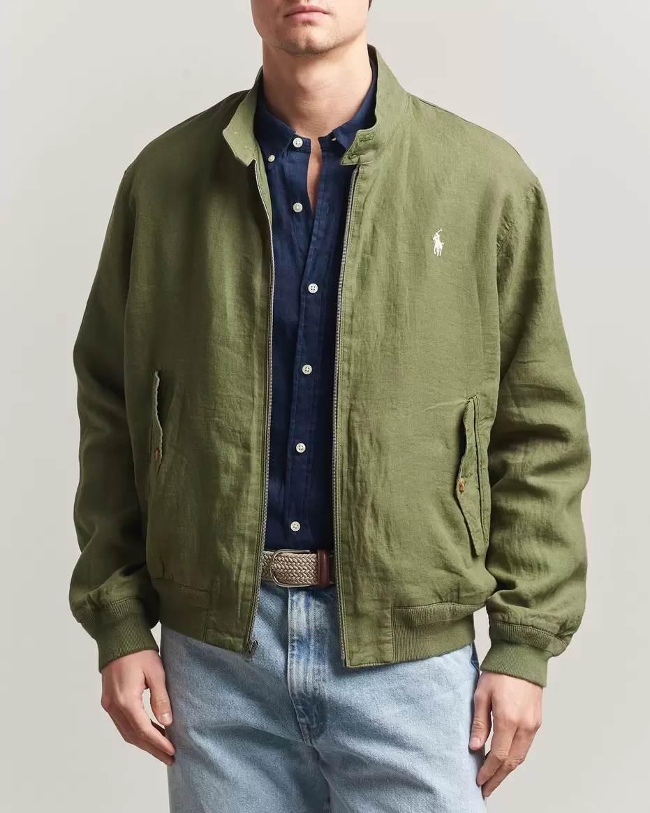 Linen Herringbone Windbreaker Garden Trail