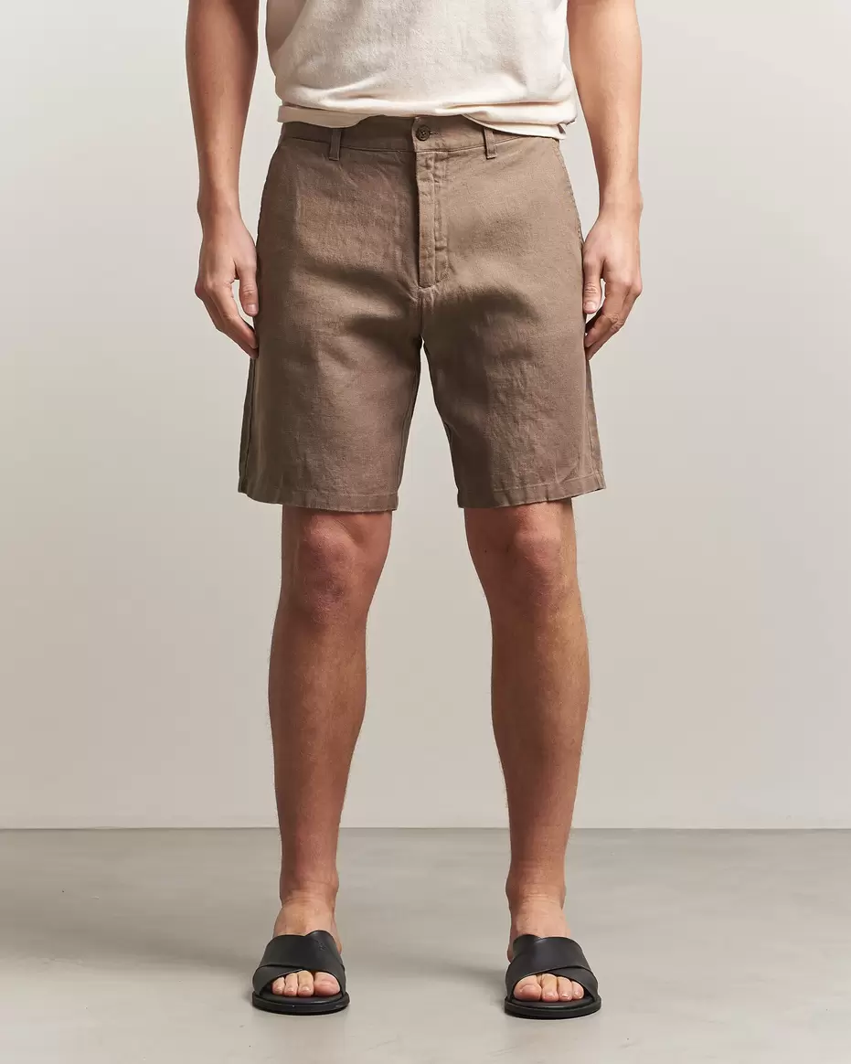 Aden Linen Shorts Clay Mirage