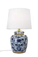 Klassisk blå 30cm bordslampa