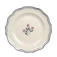 Tallrik - 4-pack - Esther Vildblomma - Blå - Ø28,5 cm