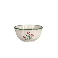 Skål - 8-pack - Esther Vildblomma - Grön Liten - Ø13 x H6,5 cm