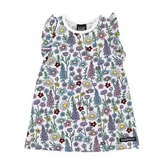 Klänning med volang WILDFLOWERS