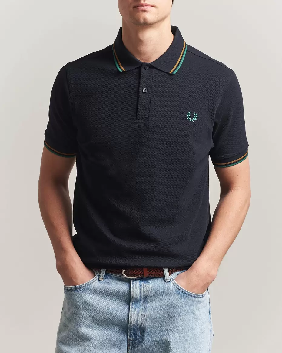Twin Tipped Polo Shirt Navy