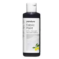 Fabric paint 80 ml – svart textilfärg för både ljust och mörkt tyg