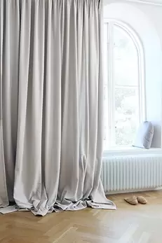 Gardin Studio dubbel bredd Beigegrå Höjd 290 cm