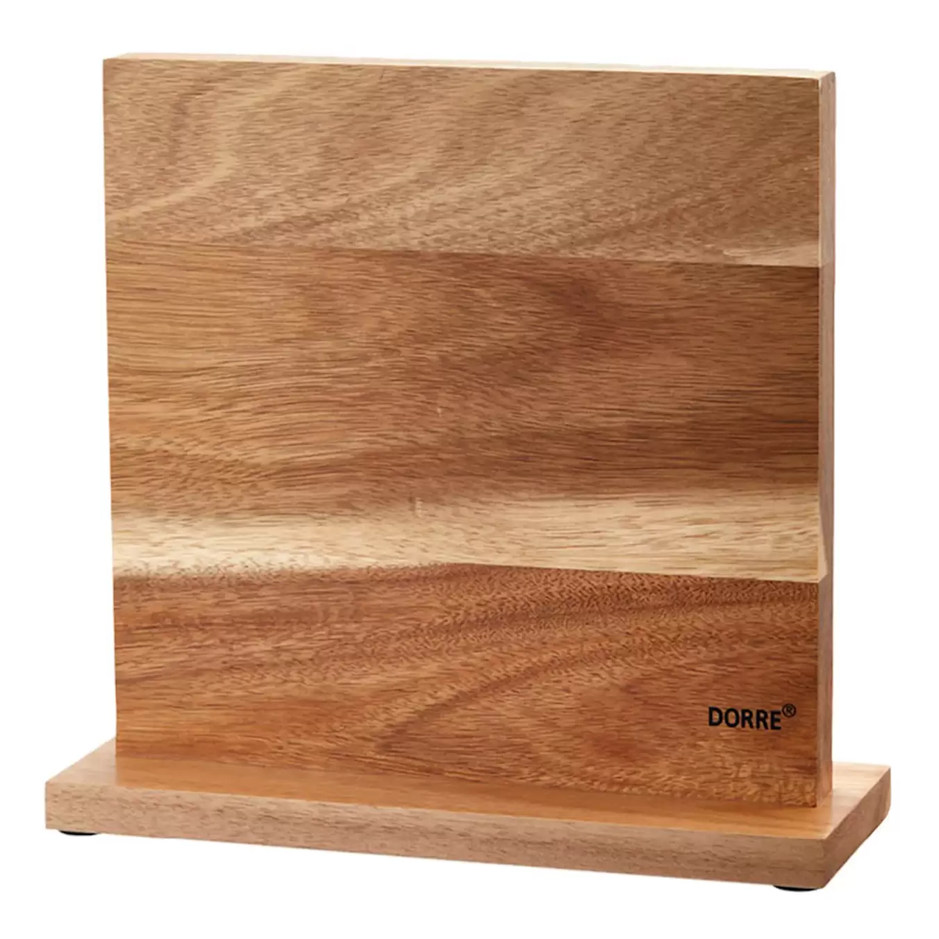 Kaya knivställ magnet på båda sidor 22x22 cm akacia