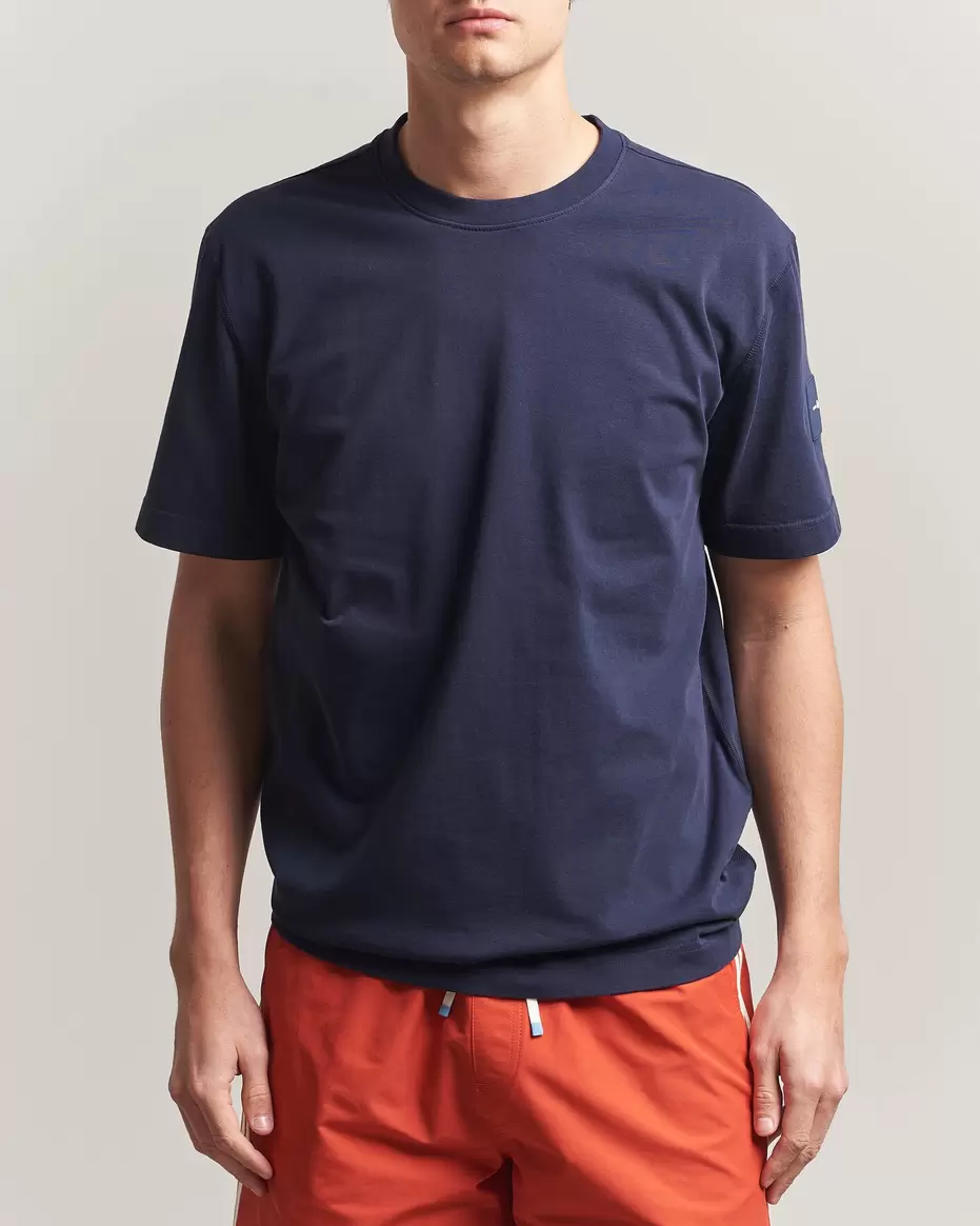 Wind Pigment Dyed T-Shirt Dark Navy