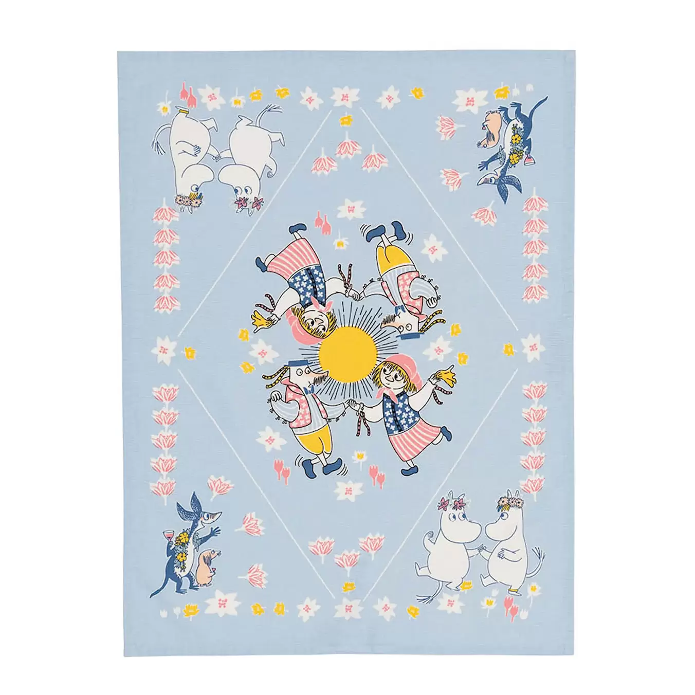 Mumin kökshandduk 50x70 cm Sommardans