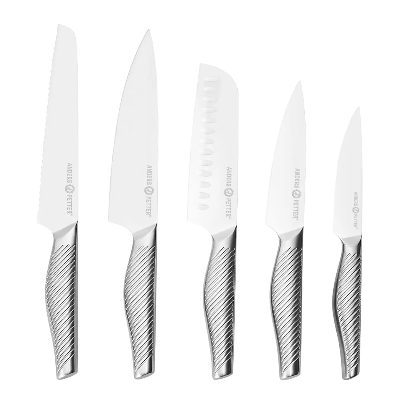 Knivset 5 delar Rostfritt stål