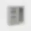 Massiv glass display cabinet H5+/M2 Tempera colour Beige