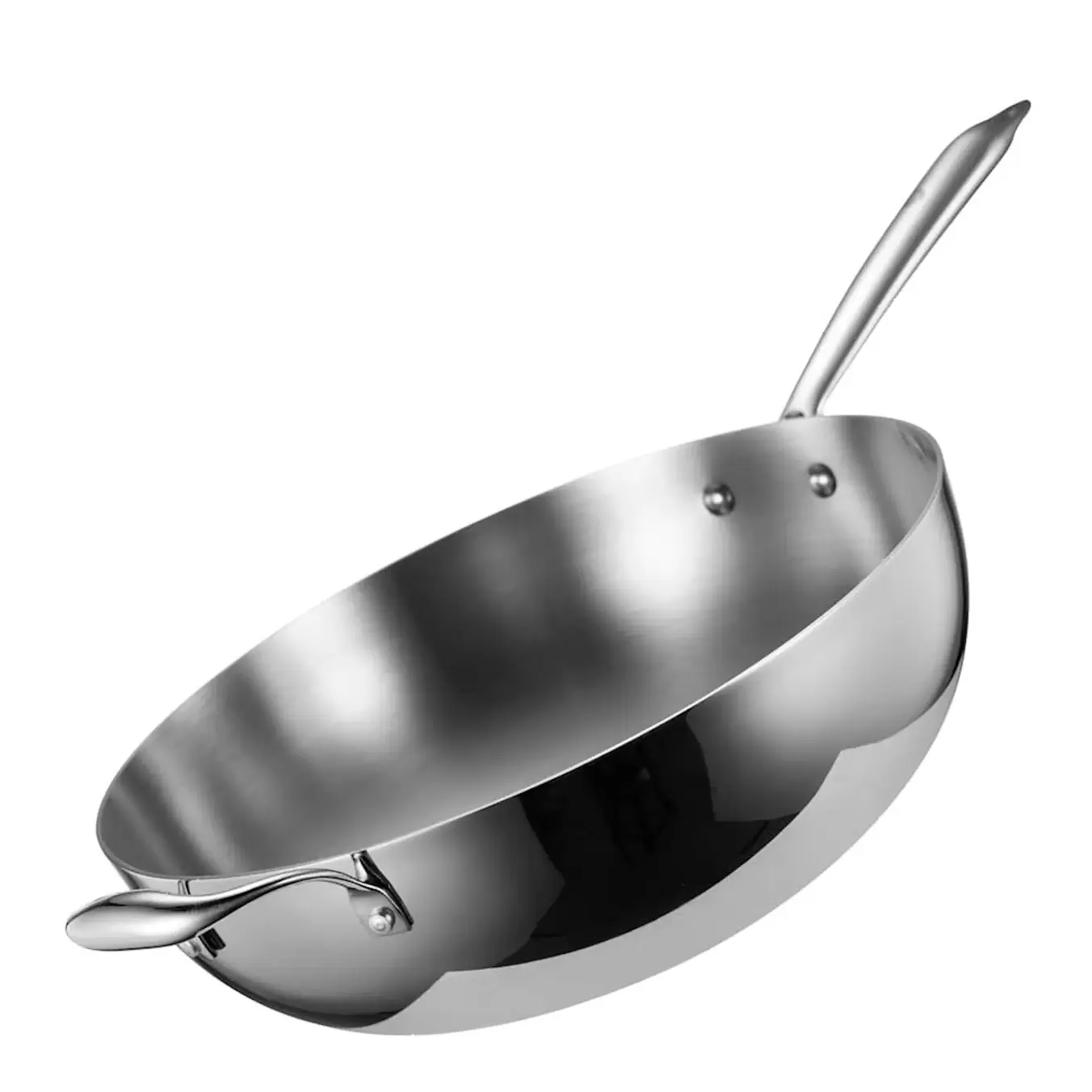 Classic wok 30 cm blank/borstad
