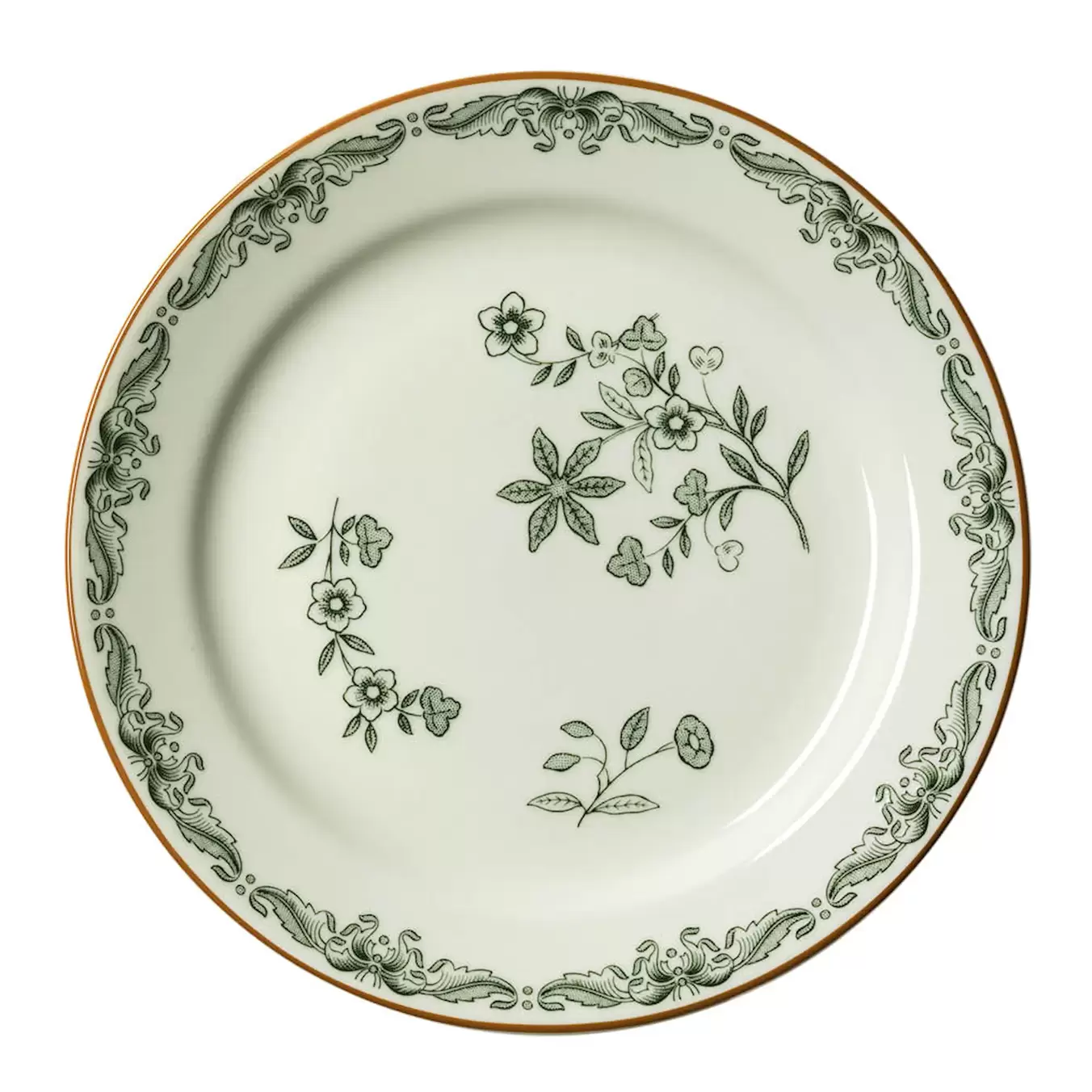 Ostindia assiett 18 cm grön