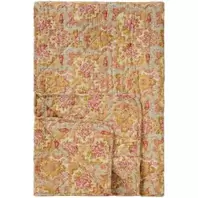 Pläd - Blommig Quilt - paisley/blommor – 130x180 cm