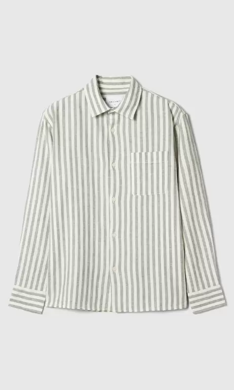 Caico Stripe Linneskjorta