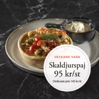 Veckans Vara – Skaldjurspaj med Grön Sparris och potatis
